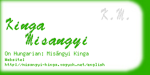 kinga misangyi business card