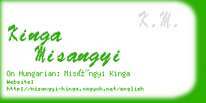 kinga misangyi business card